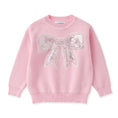 Load image into Gallery viewer, Pink Sparkly Bow Sweater