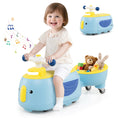Load image into Gallery viewer, Toddler Ride on Toy with Trailer and Light Music