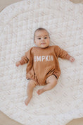 Load image into Gallery viewer, Pumpkin Sweatshirt Romper - Cream or Orange