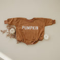 Load image into Gallery viewer, Pumpkin Sweatshirt Romper - Cream or Orange