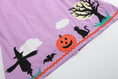 Load image into Gallery viewer, Purple Halloween Scene Girls Dress