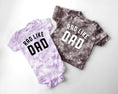 Load image into Gallery viewer, Tie Dye Rad Dad and Rad Like Dad Matching Tees and Baby Bodysuits