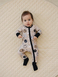 Load image into Gallery viewer, Bamboo Zip Romper | Latte Rad Vibes
