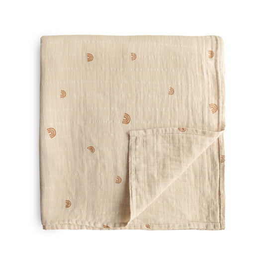 Organic Cotton Muslin Swaddle Blanket