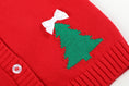 Load image into Gallery viewer, Red Christmas Tree Knit Cardigan