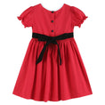 Load image into Gallery viewer, Red Santa Dress with Black Sash