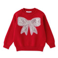Load image into Gallery viewer, Red Sweater with Glitter Bow