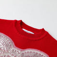 Load image into Gallery viewer, Red Sweater with Glitter Bow