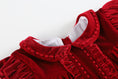 Load image into Gallery viewer, Red Velvet Ruffle Dress