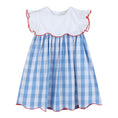 Load image into Gallery viewer, Red, White and Blue Flutter Dress