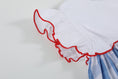 Load image into Gallery viewer, Red, White and Blue Flutter Dress
