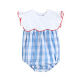 Load image into Gallery viewer, Red, White and Blue Flutter Romper