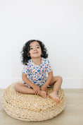Load image into Gallery viewer, Red White & Blooms 2pc Bamboo Pajamas *see size notes