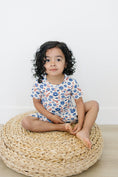 Load image into Gallery viewer, Red White & Blooms 2pc Bamboo Pajamas *see size notes