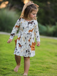 Load image into Gallery viewer, Western Horse Print Long Sleeve Dress