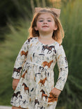 Load image into Gallery viewer, Western Horse Print Long Sleeve Dress