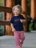 Load image into Gallery viewer, Christmas Holiday Celebration Boys Set: Navy with Santa Sleigh