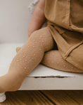 Load image into Gallery viewer, Rhinestone Fishnet Tights - Natural