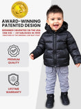 Load image into Gallery viewer, Car Seat Coat | The Road Coat Down - Black