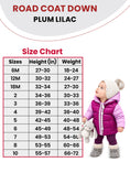 Load image into Gallery viewer, Car Seat Coat | The Road Coat Down - Lilac/Plum