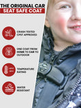 Load image into Gallery viewer, Car Seat Coat | The Road Coat Down - Rocketship Print