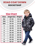 Load image into Gallery viewer, Car Seat Coat | The Road Coat Down - Rocketship Print