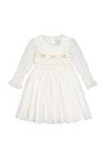 Load image into Gallery viewer, MARIE ANTOINETTE WHITE SMOCKED DRESS