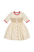 Load image into Gallery viewer, ELYSEE FLORAL WINTER SMOCKED DRESS