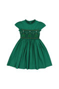 Load image into Gallery viewer, PERLA GREEN SMOCKED DRESS