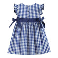 Load image into Gallery viewer, Royal Blue Gingham A-Line Dress