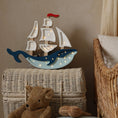 Load image into Gallery viewer, Little Lights Whale Ship Lamp
