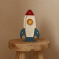 Load image into Gallery viewer, Little Lights Mini Rocket Ship Lamp