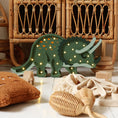 Load image into Gallery viewer, Little Lights Triceratops Dinosaur Lamp
