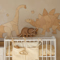 Load image into Gallery viewer, Little Lights Triceratops Dinosaur Lamp