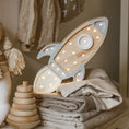 Load image into Gallery viewer, Little Lights Rocket Ship Lamp