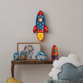 Load image into Gallery viewer, Little Lights Rocket Ship Lamp
