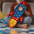 Load image into Gallery viewer, Little Lights Rocket Ship Lamp