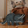 Load image into Gallery viewer, Little Lights Triceratops Dinosaur Lamp