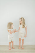 Load image into Gallery viewer, Ruffle Ribbed Short Set - Cream