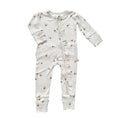 Load image into Gallery viewer, Fleur Ribbed Baby Pajamas | Ruffle Zipper Romper