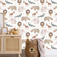 Load image into Gallery viewer, Arctic Animals Wallpaper - Nursery Wall Decor Wallpapers