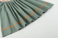Load image into Gallery viewer, Sage Green Pumpkin Smocked Bishop Dress