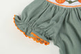 Load image into Gallery viewer, Sage Green Pumpkin Smocked Bishop Dress