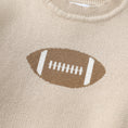 Load image into Gallery viewer, Sand Beige Football Sweater