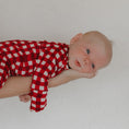 Load image into Gallery viewer, Bamboo Zip Pajamas | Scarlet Gingham