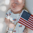 Load image into Gallery viewer, Shortie Bamboo Zip | Americana Ribbed