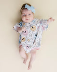 Load image into Gallery viewer, Short Sleeve Bubble Romper | Groovy Girl