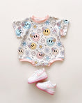 Load image into Gallery viewer, Short Sleeve Bubble Romper | Groovy Girl