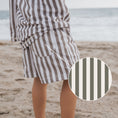 Load image into Gallery viewer, Child Board Short | Olive Stripe