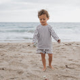 Load image into Gallery viewer, Child Board Short | Olive Stripe